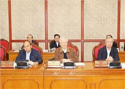 Tổng Bí thư, Chủ tịch nước chủ trì họp Bộ Chính trị cho ý kiến hoàn thiện các dự thảo Văn kiện Đại hội XIII của Đảng